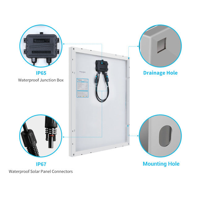 RENOGY 50 Watt 12 Volt Monocrystalline Solar Panel