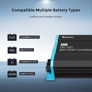 RENOGY 12V 20A/40A/60A DC to DC On-Board Battery Charger