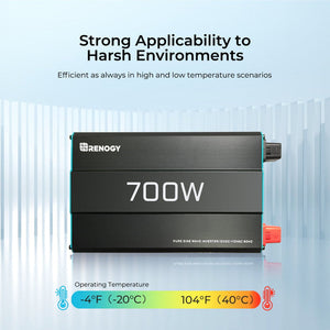 RENOGY 700W 12V Pure Sine Wave Inverter