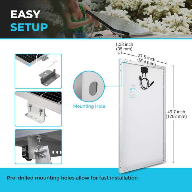 RENOGY 175 Watt Monocrystalline Solar Panel