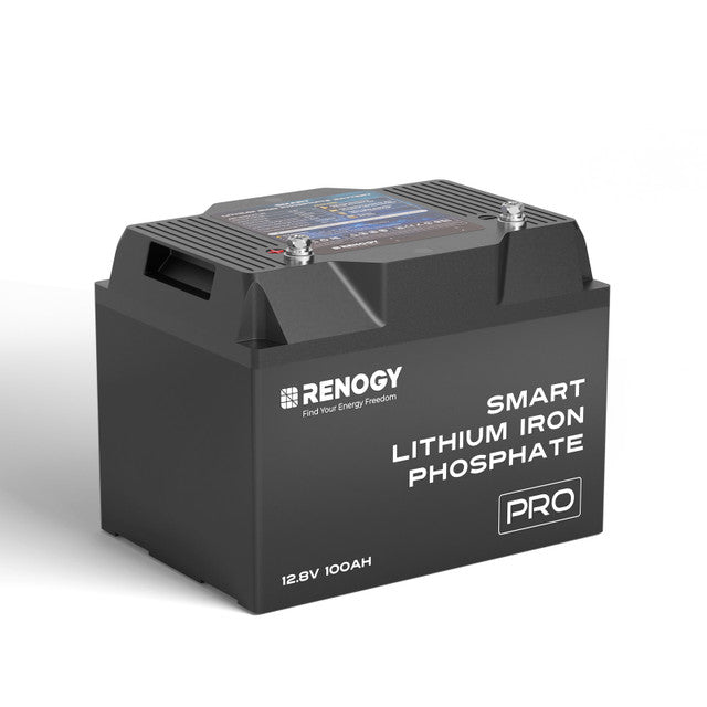 RENOGY 12V 100Ah Pro Smart Lithium Iron Phosphate Battery w/Bluetooth & Self-heating Function