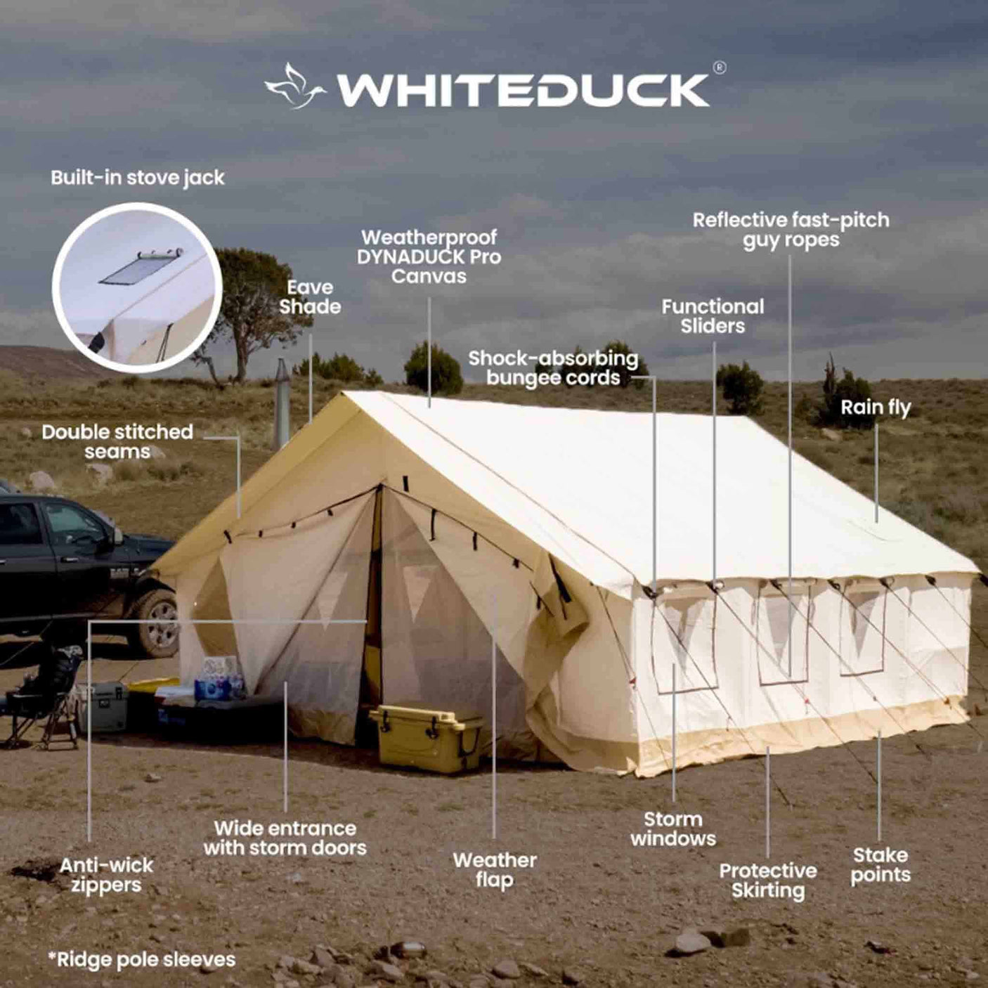 White Duck Outdoors 14'x16'  Alpha [PRO] Wall Tent